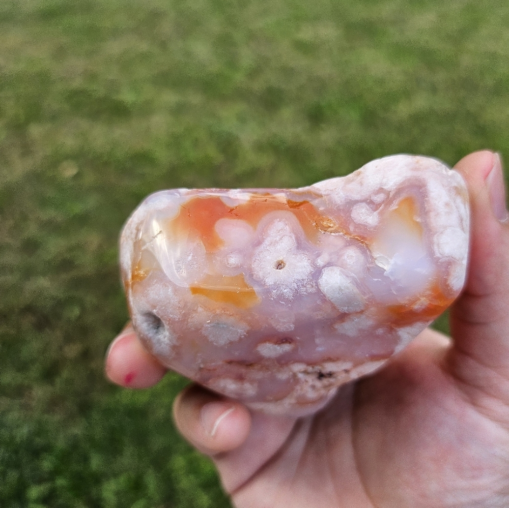 flower agate bowl 3 in - Picture 2 of 3